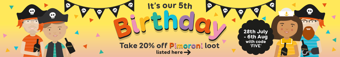 Fifth birthday banner